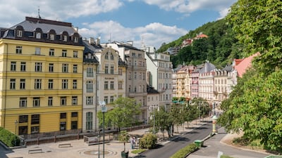 Karlovy Vary is famed for its thermal springs and architecture. Alamy Stock Photo