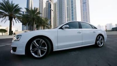 The 2013 Audi S8 Sedan is a treat for speed fiends, despite some heaviness on tight corners. Mike Young / The National