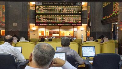 Watania's initial public offering at the Abu Dhabi Securities Exchange, above, in 2011 was seven times oversubscribed. Mona Al Marzooqi / The National