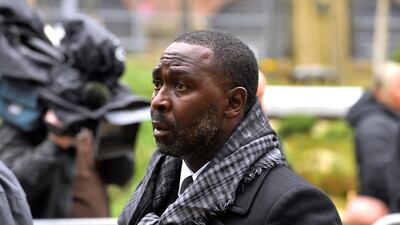 Former Manchester United player Andy Cole at Manchester Cathedral. PA