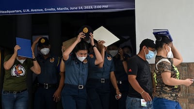 The earthquake struck at a depth of 124km in waters about three hours' drive from Manila. AFP