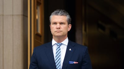 US Secretary of Defence Pete Hegseth at the Pentagon. He aims to reduce the number of high-ranking officers in the military. EPA