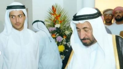 The Ruler of Sharjah has shared intimate family pictures of his late son with half a million of his social media followers. Courtesy Dr Sultan's Twitter account