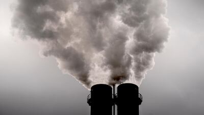 Smoke rises from a chimney of a Vattenfall heating power plant in Berlin, Germany, Tuesday, May 4. AP