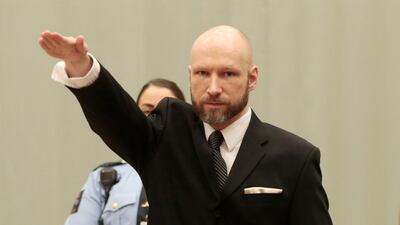 Anders Behring Breivik supposedly influenced the shooter who killed at least 49 people in two mosques in Christchurch. AP.
