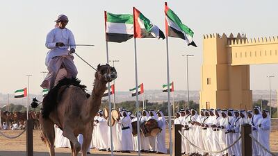 Camel racing is an important feature of the Sheikh Zayed Heritage Festival. Ravindranath K / The National