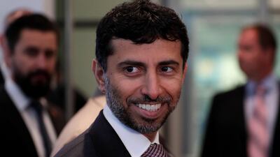 UAE's Energy Minister Suhail Mohamed Al Mazrouei arrives for the Opec meeting in Vienna. Heinz-Peter Bader / Reuters