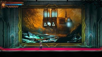 The entrance to Notre Dame is a nod to one of the mechanics in Castlevania: Portrait of Ruin. Photo: Konami