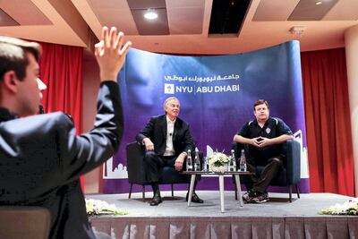 Former UK prime minister Tony Blair at New York University Abu Dhabi on Saadiyat Island in Abu Dhabi. Christopher Pike for NYUAD