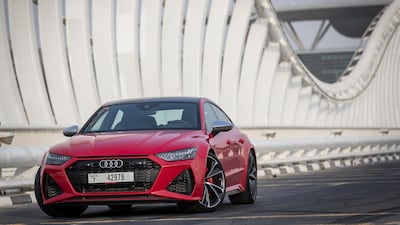 Priced from Dh551,313, the swoopy RS7 is visually intriguing and different from the usual three-box sedans. Antonie Robertson / The National