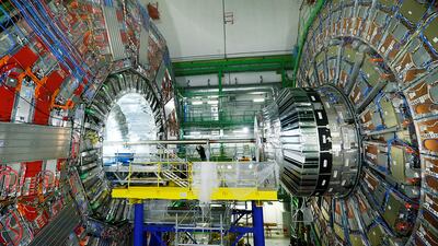 Michael Hoch, coordinator at the Compact Muon Solenoid particle detector, monitors an upgrade of the pixel detector at The European Organisation for Nuclear Research in Cessy, France on March 3, 2017. Reuters