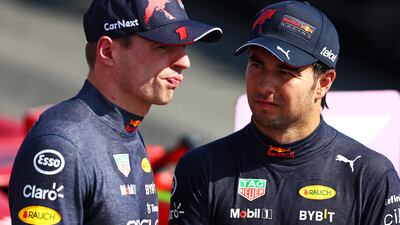 Red Bull are aiming for a first drivers' championship 1-2, with Sergio Perez out to claim second behind teammate world champion Max Verstappen. Getty