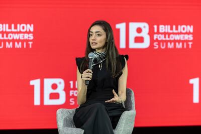 Plestia Alaqad has toured the world taking speaking engagements to raise awareness. Antonie Robertson/The National