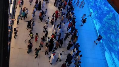 Shoppers flocked to Dubai Mall during Eid this week.
