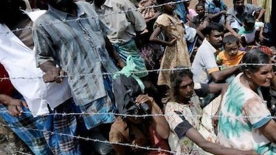 Civilians were detained in camps after the war and denied access to international aid workers.