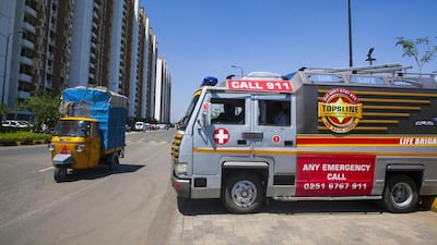 A private fire brigade unit is always on call at the of Palava City. Subhash Sharma for The National