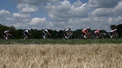 The peloton during Stage 6.