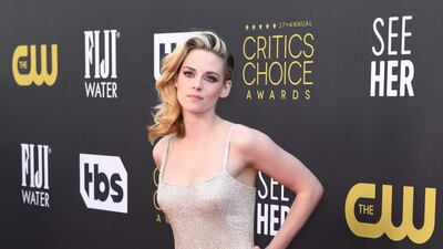 Kristen Stewart arrives wearing custom Dolce & Gabbana for the 27th Annual Critics Choice Awards at the Fairmont Century Plaza Hotel in Los Angeles on March 13. AFP