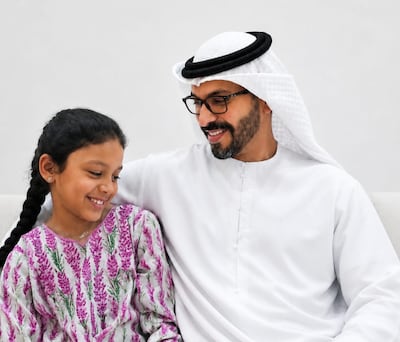 Ali Aljneibi, Strategy Success Director at the ECA, pictured with his daughter. Photo: ECA