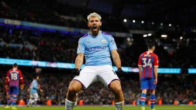 Striker: Sergio Aguero (Manchester City) – Roy Hodgson led the praise for Aguero, whose clinical six-minute double made him the first player to score 250 goals for City. Reuters