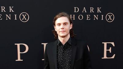 Evan Peters in YSL at the world premiere of Dark Phoenix at the TCL Chinese Theatre IMAX in Hollywood, Los Angeles