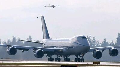 A Boeing 747-8 freighter. Stephen Brashear / AFP