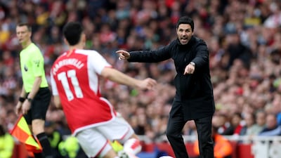 Arsenal manager Mikel Arteta. Action Images