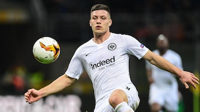 Luka Jovic has attracted criticism for not adhering to the quarantine rules. AFP