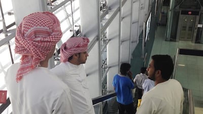 The journey from Ibn Battuta, one of the first stations on the red line, to Rashidya, at the end of the line 39km away, took exactly one hour and cost less than Dh6.