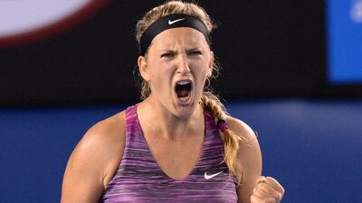 Victoria Azarenka will play Austrian Yvonne Meusburger in the third round. Mal Fairclough / AFP