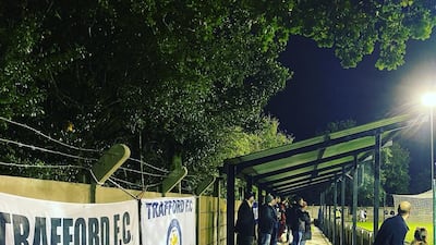 Fans at a match of Trafford FC, a Manchester based semi-professional football team. Courtesy Andy Mitten