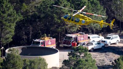 Hundreds of firefighters were battling Spain's first major forest fire of the year, which has so far forced 1,500 people to evacuate their homes. AFP