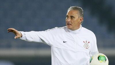 Tite shown during the 2012 Club World Cup while managing Corinthians. He has been named the new Brazil head coach. Kimmasa Mayama / EPA / December 15, 2012