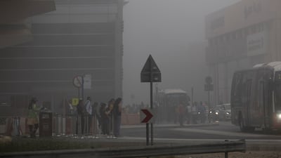 Most fog that occurs in the UAE is radiation fog. Antonie Robertson / The National