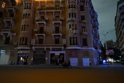 Shops are closed early downtown to conserve electricity in Cairo, Egypt. Getty Images