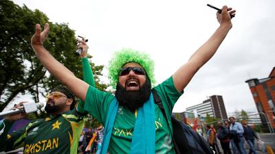 Pakistan fans before the Cricket World Cup 2019 match against India at Old Trafford. Reuters