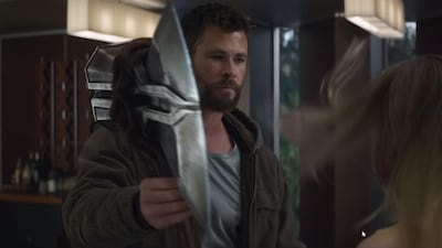 Thor and Captain Marvel appear in the just-released clip. Marvel / YouTube