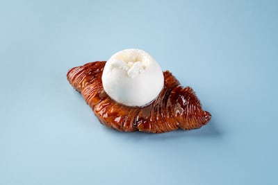 The croissant perdu is a must-try at this Dubai Harbour outpost with marina views . Photo: Cafe du Port