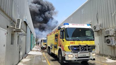 The fire started on Sunday morning. Dubai Civil Defence