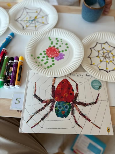 A homeschooling project with Maryellen Fitzpatrick. Photo: Maryellen Fitzpatrick