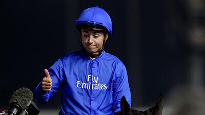 Jockey Mickael Barzalona will be looking to ride Certify to success again at Meydan tonight after the combination triumphed at the Cape Verdi three weeks ago at the Dubai track. Satish Kumar / The National