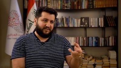 Muhi Ansari, who chairs the youth-led Iraqi Home Movement. Aymen Al Ameri / The National