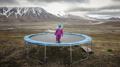 Michael Snyder's 'The Family at the End of the World' was shortlisted in the same category. Here, on the edge of the northernmost town in the world, a little girl plays on a trampoline. Saga Bernlow and her family live on the Norwegian archipelago of Svalbard in the Arctic Ocean, where temperatures are rising fast.