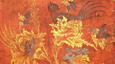 Hens are concealed within a plant in this 16th-century Iranian painting. David Collection