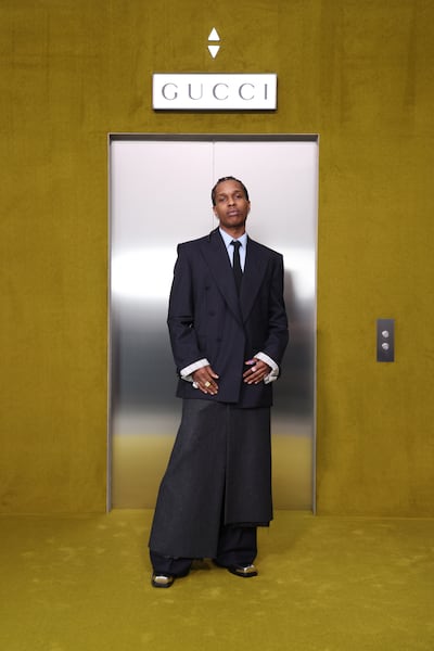 A$AP Rocky is an example of yuppiecore, sedate style with subtle flexes through expensive watches or jewellery. Getty Images