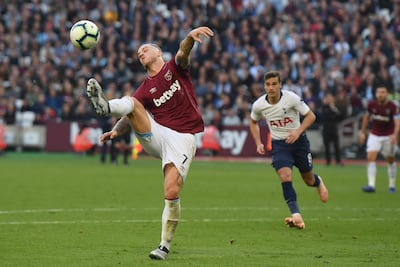Marko Arnautovic of West Ham United will likely prove too strong for Leicester City. Getty Images