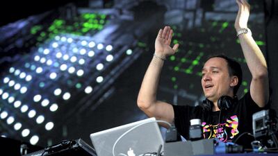 DA7YBA Berlin, Germany. 6th July, 2013. German DJ Paul van Dyk performs at the open-air festival 'We are One 2013', which is part of the Berlin Fashion Week, at the Spandau citadel in Berlin, Germany, 6 July 2013. Photo: Matthias Balk/dpa/Alamy Live News