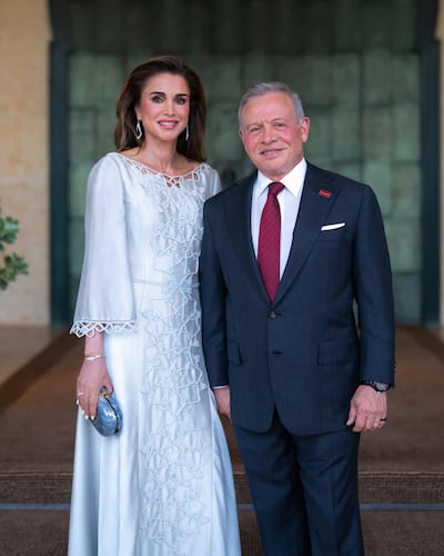 Queen Rania and King Abdullah II at an event to celebrate Jordan's Independence Day. Queen Rania / Instagram
