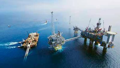 The Norwegian company Statoil’s Langeled oil installation near Sleipner, Norway. Abu Dhabi follows the country’s economic model. EPA via Statoil