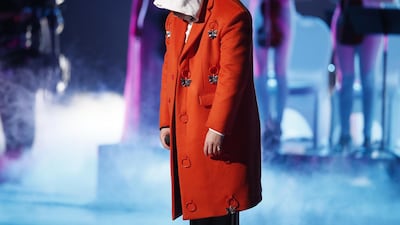 Bad Bunny performs during the 20th Annual Latin Grammy Awards ceremony at the MGM Grand Garden Arena in Las Vegas, Nevada, USA on November 14, 2019. EPA